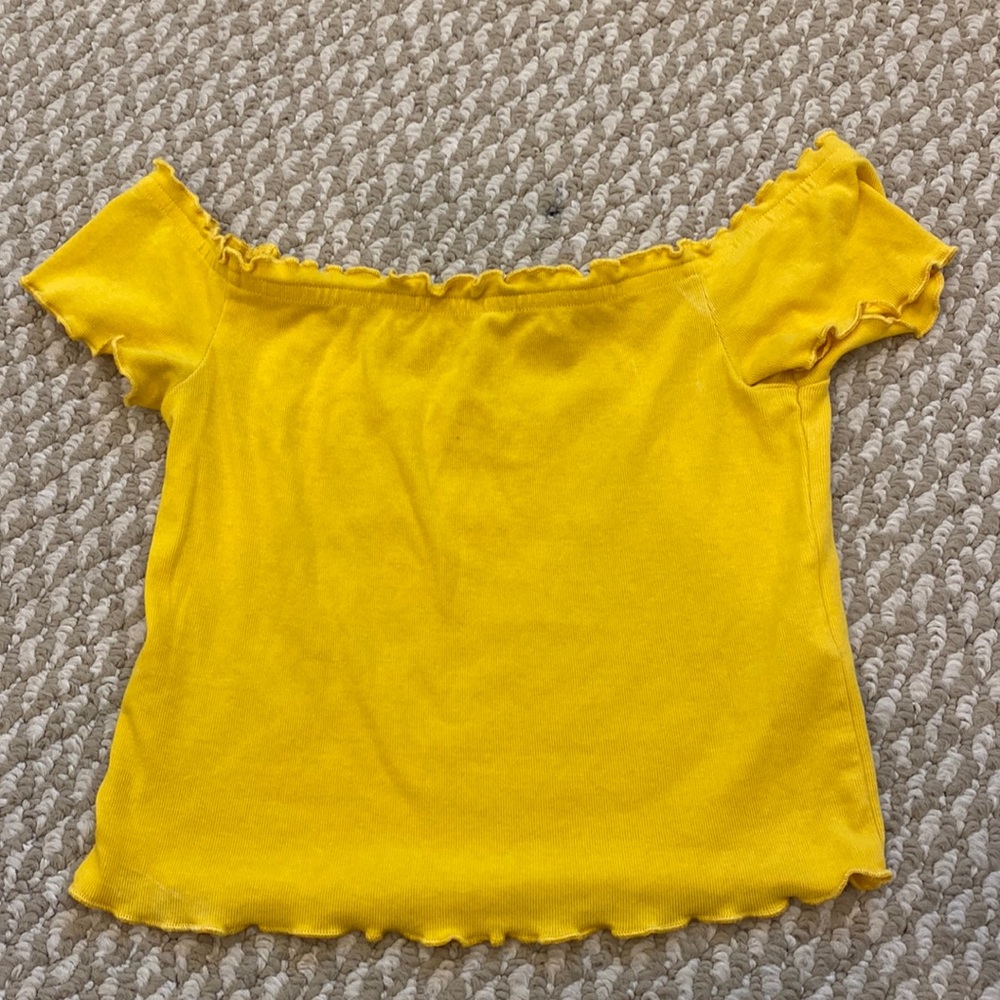 H&M yellow(mustard) cropped top